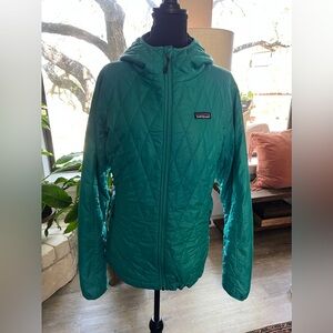 Patagonia Women's Hooded Primaloft Teal Jacket